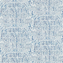 The Beauty Of Life Indigo 227034 Fabric by the Metre